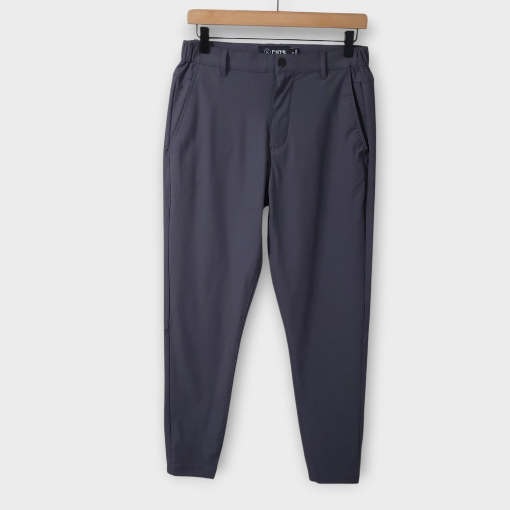 Cuts Clothing Mens AO Jogger Pants Slate Grey Size Small Tech Tapered Chino